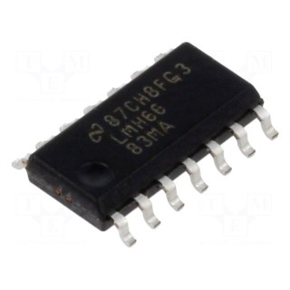 IC: operational amplifier | 190MHz | Ch: 3 | SO14 | 3÷12VDC | tube | 500nA