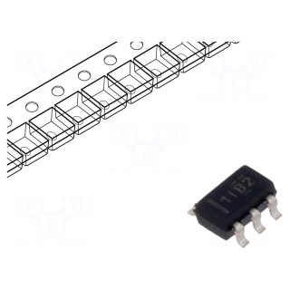 IC: operational amplifier | 5.5MHz | Ch: 1 | SOT23-5 | reel,tape