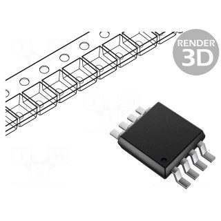 D/A converter | 10bit | Channels: 1 | 2.7÷5.5V | MSOP8 | -40÷125°C