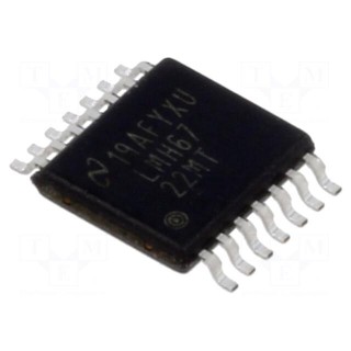 IC: operational amplifier | 400MHz | Ch: 2 | TSSOP14 | 8÷12.5VDC | tube