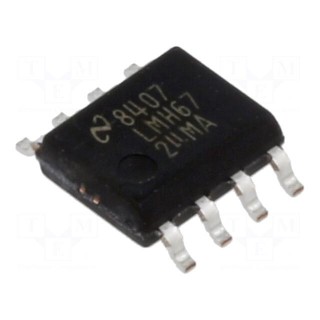 IC: operational amplifier | 370MHz | Ch: 2 | SO8 | 4.5÷12VDC | tube