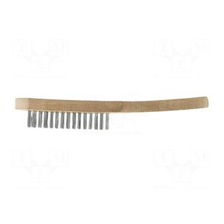 Brush | wire | steel | wood | 290mm | Number of rows: 4