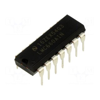 IC: operational amplifier | 1.4MHz | Ch: 4 | DIP14 | 4.75÷15.5VDC | tube