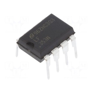 IC: operational amplifier | 3MHz | 3.5÷18V | Ch: 2 | DIP8 | tube