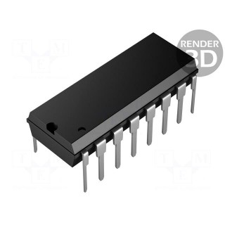 IC: driver | PWM controller | DIP16 | 0.2A | 1÷40V | Channels: 2 | 7÷40VDC