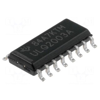 IC: driver | darlington,transistor array | SO16 | 0.5A | 50V | Ch: 7