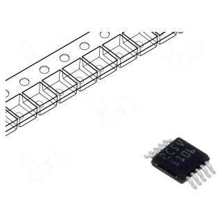 IC: driver | high-/low-side,MOSFET gate driver | VSSOP10 | Ch: 2
