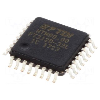 IC: interface | USB-basic UART | Full Speed | 3.3÷5VDC | LQFP32