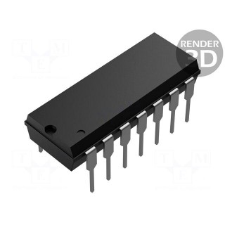 IC: digital | AND | Ch: 2 | IN: 4 | CMOS | THT | PDIP14 | 3÷18VDC | -55÷125°C