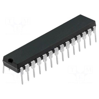 PIC microcontroller | Memory: 8kB | SRAM: 368B | EEPROM: 256B | THT