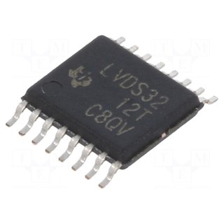 IC: interface | line receiver | 100Mbps | 3÷3.6VDC | LVDS | SMD | TSSOP16