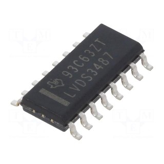 IC: interface | line driver | 400Mbps | 3÷3.6VDC | LVDS | SMD | SO16 | Ch: 4