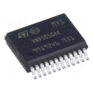 IC: power switch | high-side | 18A | Ch: 2 | N-Channel | SMD | PowerSSO24