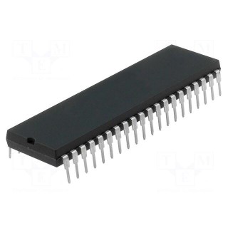 PIC microcontroller | Memory: 7kB | SRAM: 192B | EEPROM: 128B | THT