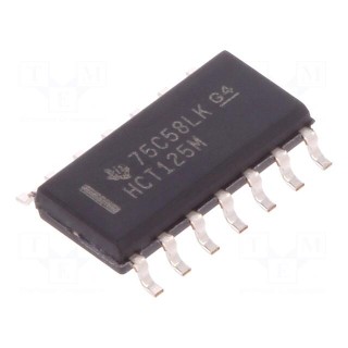 IC: digital | buffer,non-inverting,line driver | Ch: 4 | SMD | SO14