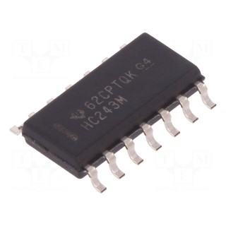 IC: digital | bus transceiver | Ch: 4 | SMD | SO14 | 2÷6VDC | OUT: 3-state