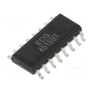 IC: digital | BCD,up counter | Ch: 2 | CMOS | SMD | SO16 | 3÷18VDC | 600uA