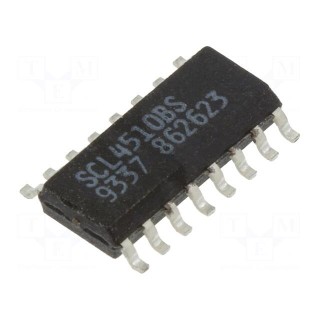 IC: digital | BCD,up/down counter | Ch: 4 | IN: 1 | CMOS | SMD | SO16 | 600uA