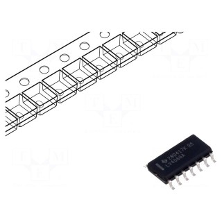 IC: analog switch | bilateral | Ch: 4 | SMD | SOIC14 | 2÷5.5VDC | 74LV
