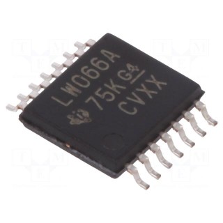 IC: analog switch | bilateral | Ch: 4 | SMD | TSSOP14 | 2÷5.5VDC | 74LV