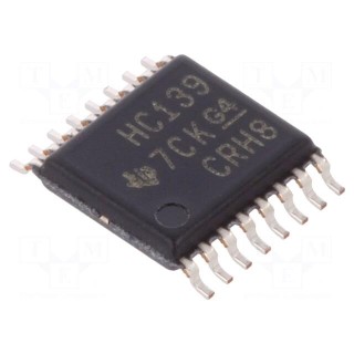 IC: digital | 2-to-4 lines,decoder,demultiplexer | IN: 2 | SMD