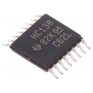IC: digital | 3-to-8 lines,decoder,demultiplexer | IN: 3 | SMD