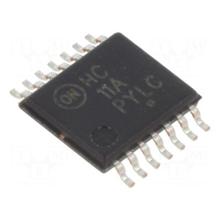 IC: digital | AND | Ch: 3 | IN: 3 | CMOS | SMD | TSSOP14 | 2÷6VDC | -55÷125°C