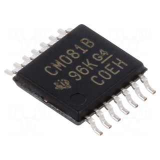 IC: digital | AND | Ch: 4 | IN: 2 | CMOS | SMD | TSSOP14 | 3÷18VDC | -55÷125°C