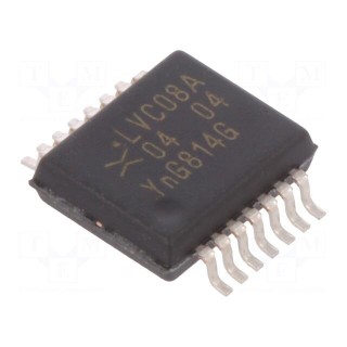 IC: digital | AND | Ch: 4 | IN: 2 | CMOS,TTL | SMD | SSOP14 | 1.2÷3.6VDC | tube