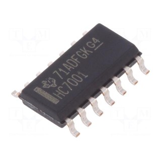 IC: digital | AND | Channels: 4 | IN: 2 | SMD | SO14 | Series: HC | 2÷6VDC