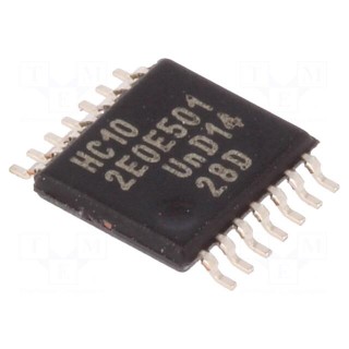 IC: digital | NAND | IN: 3 | SMD | TSSOP14 | Series: HC | 2÷6VDC | -40÷125°C