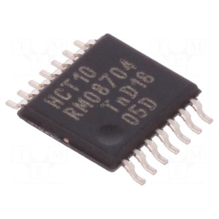 IC: digital | NAND | Channels: 3 | IN: 3 | SMD | TSSOP14 | Series: HCT