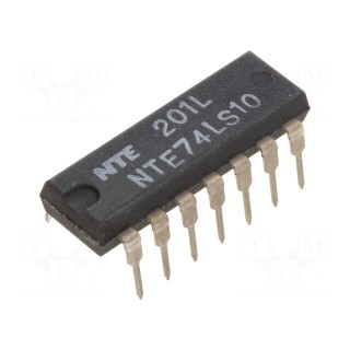 IC: digital | NAND | Ch: 3 | IN: 3 | TTL | THT | DIP14