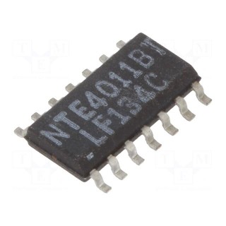 IC: digital | NAND | Ch: 4 | IN: 2 | CMOS | SMD | SO14 | 3÷18VDC | -55÷125°C