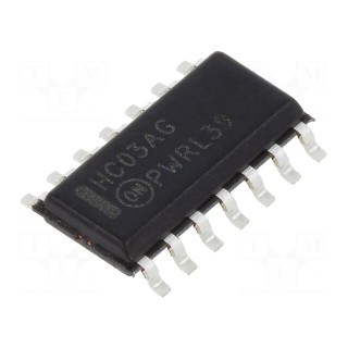 IC: digital | NAND | Ch: 4 | IN: 2 | CMOS | SMD | SO14 | 2÷6VDC | -55÷125°C