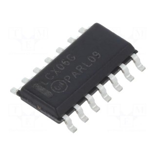 IC: digital | NOT | Ch: 6 | IN: 1 | CMOS,TTL | SMD | SO14 | 2÷3.6VDC | -40÷85°C