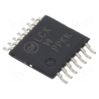 IC: digital | NOT | Ch: 6 | IN: 1 | CMOS,TTL | SMD | TSSOP14 | 2÷3.6VDC | tube