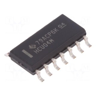 IC: digital | NOT | Ch: 6 | SMD | SO14 | 2÷6VDC | -55÷125°C | tube | HCU