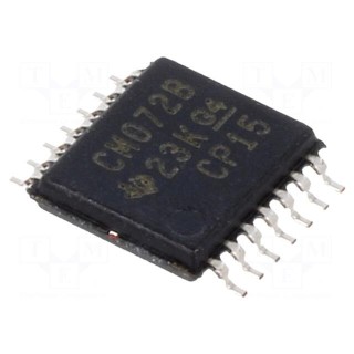 IC: digital | OR | Ch: 2 | IN: 4 | CMOS | SMD | TSSOP14 | 3÷18VDC | -55÷125°C