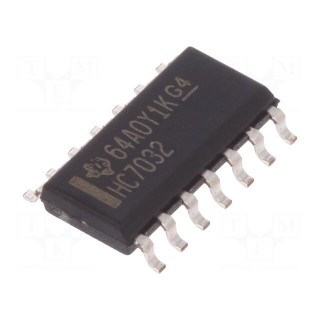 IC: digital | OR | Channels: 4 | IN: 2 | SMD | SO14 | Series: HC | 2÷6VDC