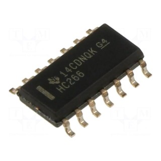 IC: digital | XNOR | Ch: 4 | IN: 2 | SMD | SO14 | 2÷6VDC | HC