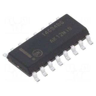 IC: digital | 8bit,shift and store | CMOS | SMD | SO16 | 3÷18VDC
