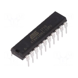 IC: microcontroller 8051 | Flash: 2kx8bit | Interface: UART | DIP20