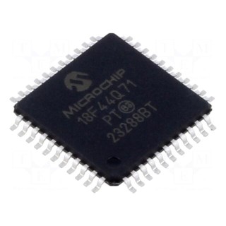 IC: microcontroller 8051 | Interface: SPI,USART | VQFP44 | AT89