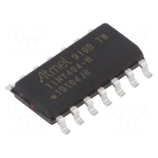 IC: AVR microcontroller | SO14 | Ext.inter: 10 | Cmp: 1 | ATTINY | 1.27mm