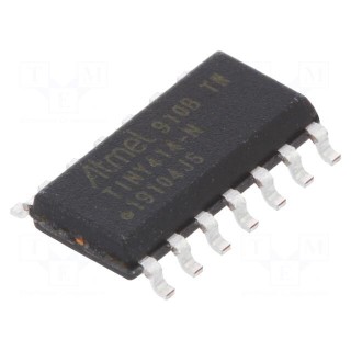 IC: AVR microcontroller | SO14 | Ext.inter: 12 | Cmp: 1 | ATTINY | 1.27mm