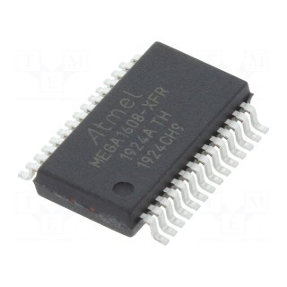 IC: AVR microcontroller | SSOP28 | Interface: I2C,PWM,SPI,UART x3