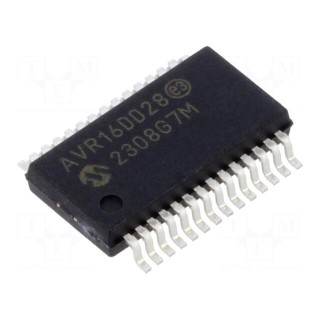 IC: AVR microcontroller | SSOP28 | 1.8÷5.5VDC | Ext.inter: 23 | Cmp: 1