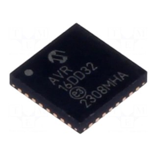 IC: AVR microcontroller | VQFN32 | 1.8÷5.5VDC | Ext.inter: 27 | Cmp: 1