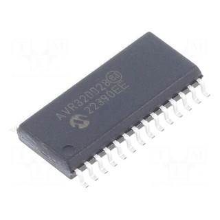 IC: AVR microcontroller | SOIC28 | Ext.inter: 23 | Cmp: 1 | AVR32